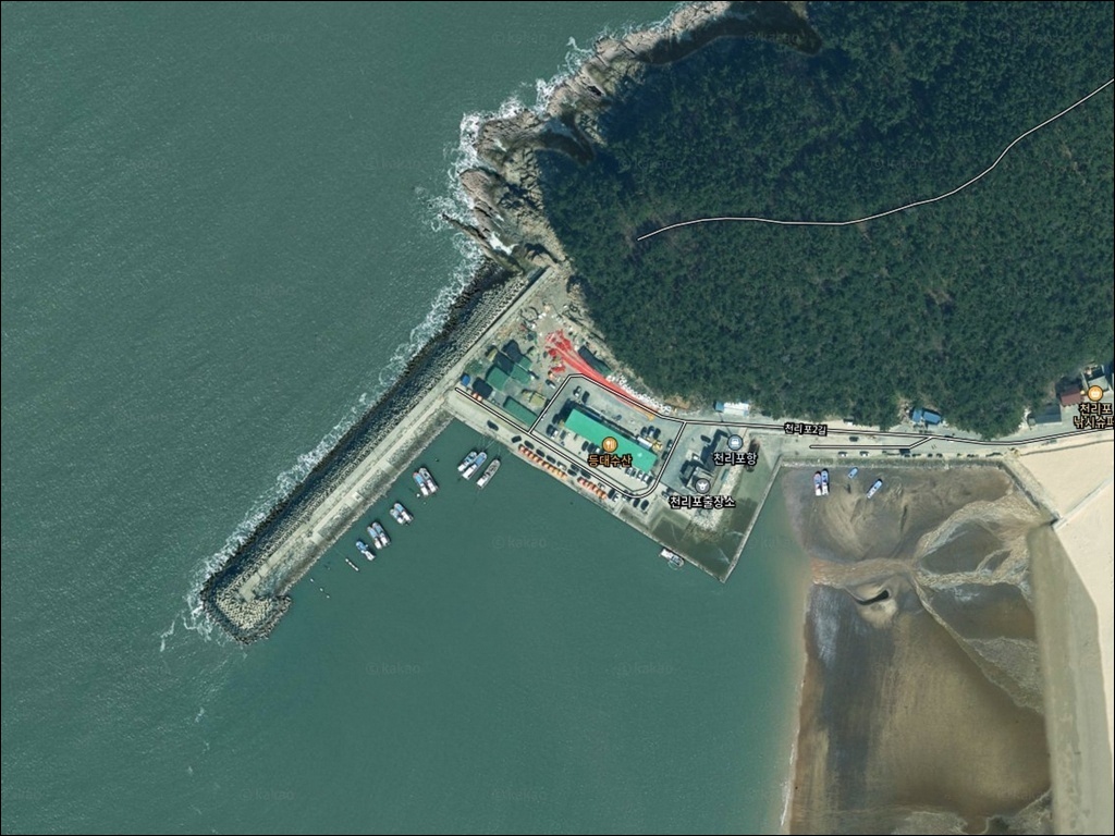 천리포항 주변 모습 1