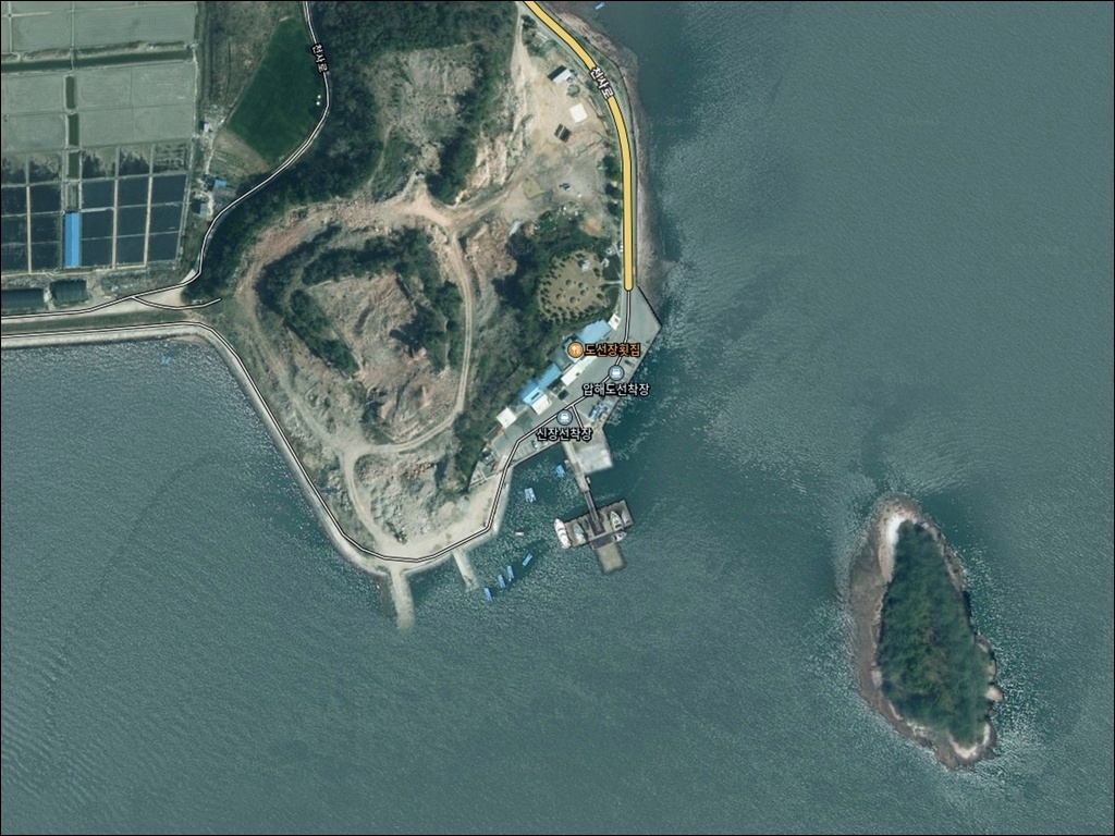 압해도선착장 주변 모습 1