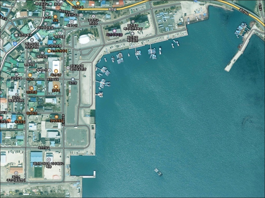 회진항 주변 모습 1
